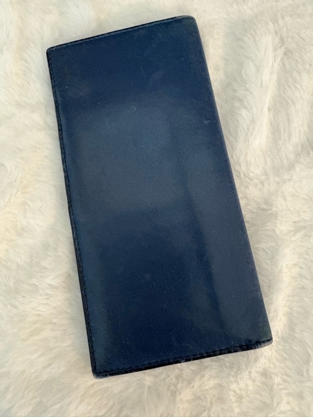 Yves Saint Laurent Deep Blue Leather Continental Wallet - Picture 5 of 5